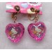 Sanrio Korea Hello Kitty clip-on earrings-rose/B