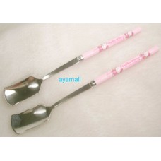 Sanrio Korean Hello Kitty pudding/cake spoon set/2pcs