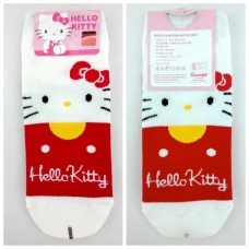  Sanrio Korean Hello kitty 24cm socks-face/red