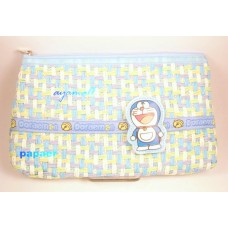  Doraemon paper-knit surface flat makeup/pencil bag