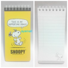 Snoopy/Peanuts mini notebook-yellow