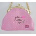 Sanrio Korean Hello Kitty shoulder/coin bag/purse w/chain-pink