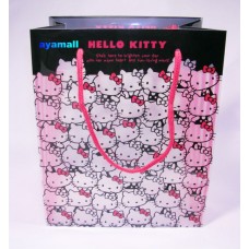  Sanrio Japan Hello Kitty plastic hand/gift bag-head/black