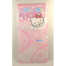 Sanrio Japan Hello kitty health/bath towel-white/pink