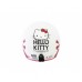 Sanrio Hello kitty open face motorbike helmet-bow/pink