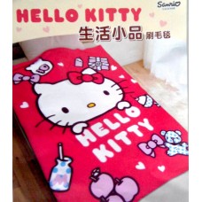 Sanrio Hello kitty fleece blanket for car-apple