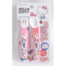 Sanrio Japan Hello kitty baby/kid spoon fork set
