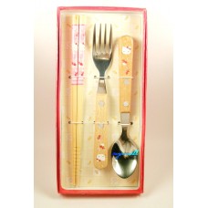 Sanrio Hello Kitty fork spoon Chopsticks case