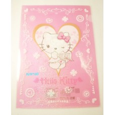 Sanrio Hello kitty A4 clean file/folder-angel/pink