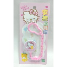 Sanrio Hello Kitty pacifier holder w/chain-bear