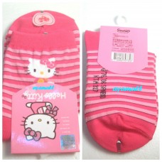 Sanrio Hello kitty kid short socks-15-18cm/dark pink