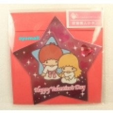 Sanrio Little twin stars/kiki & lala mini card/3pcs-red