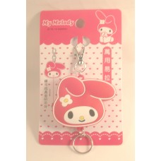Sanrio my melody keychain/ring/ID card holder