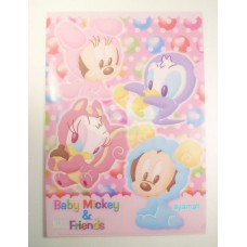 Disney Japan baby mickey/minne mouse A4 clean file/folder-pink
