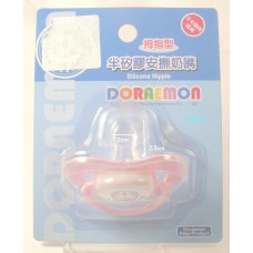 Doraemon silicone pacifier-w/cover 0-6month/pink