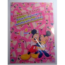  Disney Japan mickey/minne mouse A4 clean file/folder-pink